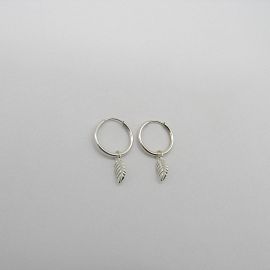 AROS ARGOLLA 16MM CON DIJE HOJA /PLATA