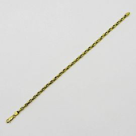 PULSERA ROLO OVAL x18CM /O.AMARILLO