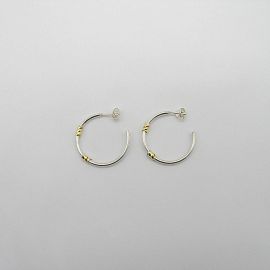 AROS MEDIA ARGOLLA 26MM /PLATA Y ORO