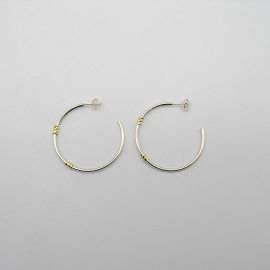 AROS MEDIA ARGOLLA 37MM /PLATA Y ORO