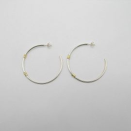 AROS MEDIA ARGOLLA 45MM /PLATA Y ORO