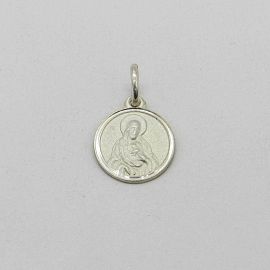 MEDALLA SAGRADO CORAZON 10MM /PLATA