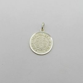 MEDALLA SAN BENITO 17MM /PLATA
