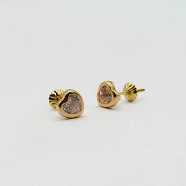 AROS CUBIC CORAZON 5MM  /O.ROJO