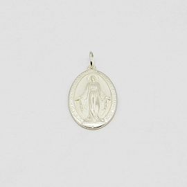 MEDALLA MILAGROSA N°5,23x35MM /PLATA