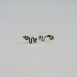 AROS SERPIENTE /PLATA