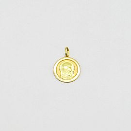 MEDALLA VIRGEN NIÑA VIROLA 14MM /O.AMARILLO