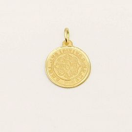 MEDALLA SAN BENITO 13MM /O.AMARILLO
