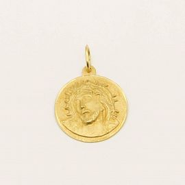 MEDALLA CRISTO 17MM /O.AMARILLO