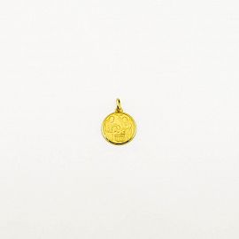 MEDALLA BAUTISMO 13MM /O.AMARILLO