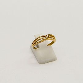 ANILLO ONDAS CALADAS CUBICS /O.ROJO