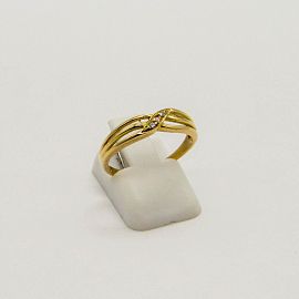 ANILLO ONDAS CALADAS CUBICS SIR00 /O.ROJO
