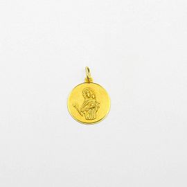 MEDALLA MARIA AUXILIADORA 17MM /O.AMARILLO