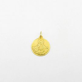 MEDALLA COMUNION 13MM /O.AMARILLO