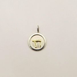 MEDALLA JAI 15MM VIROLA /PLATA Y ORO