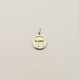 MEDALLA JAI 13MM VIROLA /PLATA Y ORO