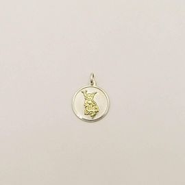 MEDALLA SAN MIGUEL ARCANGEL 17MM /PLATA Y ORO