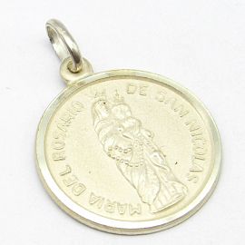 MEDALLA MARIA DEL ROSARIO 20MM /PLATA