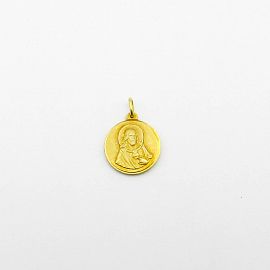MEDALLA ESCAPULARIO 13MM /O.AMARILLO
