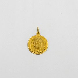 MEDALLA VIRGEN MARIA 15MM/O.ROJO