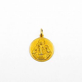 MEDALLA VIRGEN DEPOMPEYA 15MM /O.ROJO
