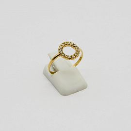 ANILLO CIRCULO CUBICS /O.ROJO