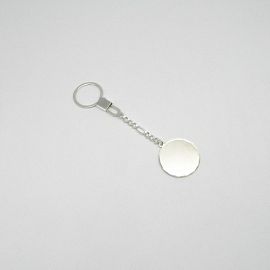 LLAVERO FIGARO ARENADO 30MM /PLATA
