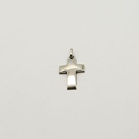 DIJE CRUZ BOMBE 18x26MM N°3 /PLATA	