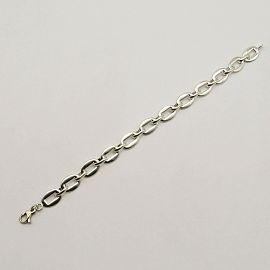 PULSERA 1*1 x19CM /PLATA