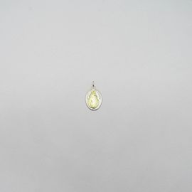 MEDALLA JESUS MISERICORDIOSO N°3 17x25MM /PLATA Y ORO