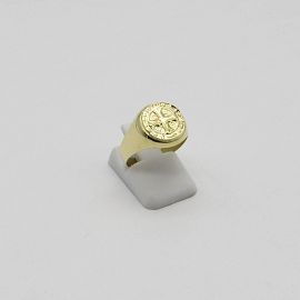 ANILLO SAN BENITO 12MM /O.AMARILLO