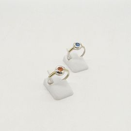 ANILLO SOLITARIO VIROLA 2335 /PLATA Y ORO