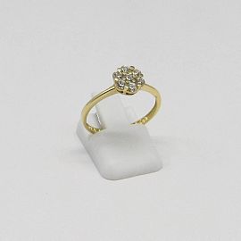 ANILLO ROSETA CUBICS 3657 /O.AMARILLO