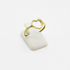 ANILLO CORAZON CALADO /O.AMARILLO