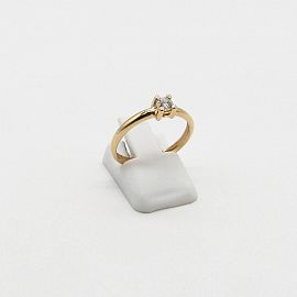 ANILLO SOLITARIO GRIFAS*4 CUBIC /O.ROJO