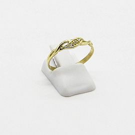 ANILLO ONDAS CALADO CUBICS SIA00 /O.AMARILLO