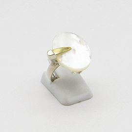 ANILLO NACAR /PLATA Y ORO