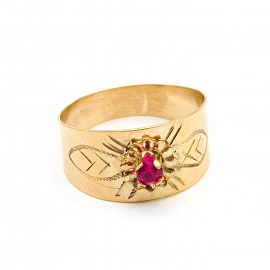 ANILLO THOMPSOM A457 /O.ROJO