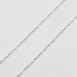 CADENA SINGAPUR 0.20x40CM /PLATA