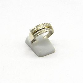 ANILLO MARCADO CENTRO /PLATA Y ORO