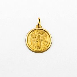 MEDALLA ANGEL GUARDIAN 13MM /O.ROJO