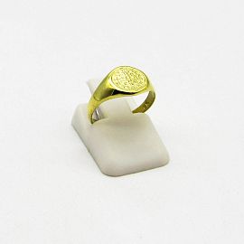 ANILLO SAN BENITO  8MM /O.AMARILLO