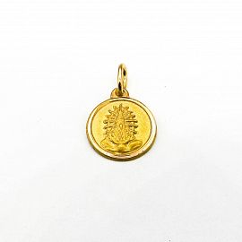 MEDALLA VIRGEN DE LUJAN 10MM /O.AMARILLO