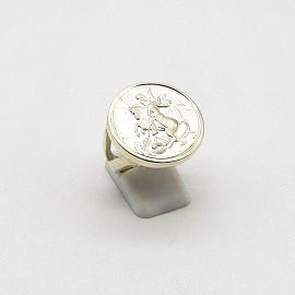 ANILLO SAN JORGE 22MM /PLATA
