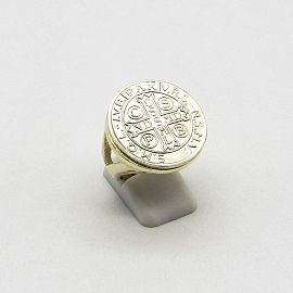 ANILLO SAN BENITO 24MM /PLATA