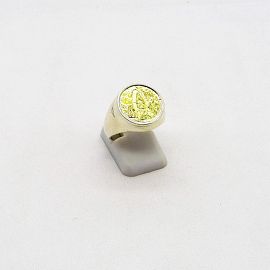 ANILLO LOURDES 15MM /PLATA Y ORO