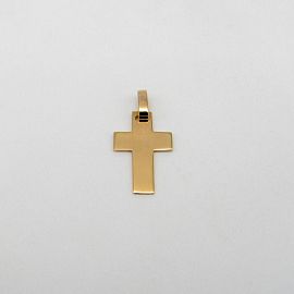 DIJE CRUZ PLANA 13x19MM /O.ROJO
