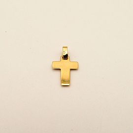 DIJE CRUZ ENCAMISADA 12x18MM /O.ROJO