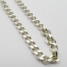 CADENA GROUMET 250x60CM /PLATA