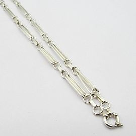 COLLAR OVALOS COMBINADO 953x50CM MARINERO /PLATA